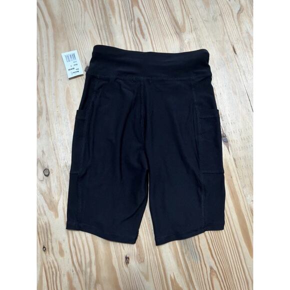 Derek Heart Women's High Waist Active Bike Shorts, Inseam 8", Black, Small - Picture 2 of 6